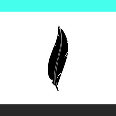 Feather vector  icon.