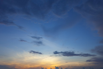 Colorful sunrise sky background.