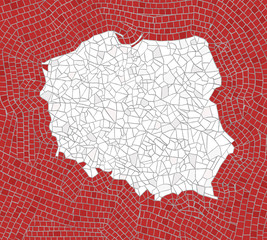 Mosaic map of Poland