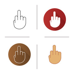 Middle finger up icon