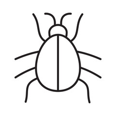 Beetle linear icon