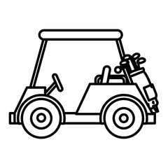 golf car isolated icon vector illustration design
