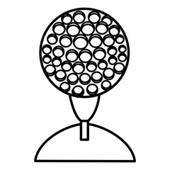 golf sport ball icon vector illustration design