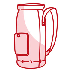 golf clubs bag isolated icon vector illustration design