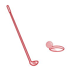 golf club isolated icon vector illustration design