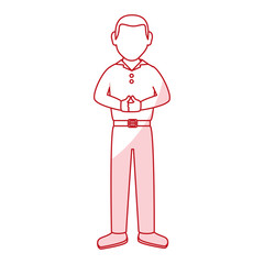 golf player avatar character vector illustration design