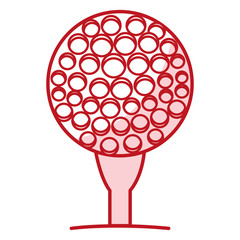 golf sport ball icon vector illustration design