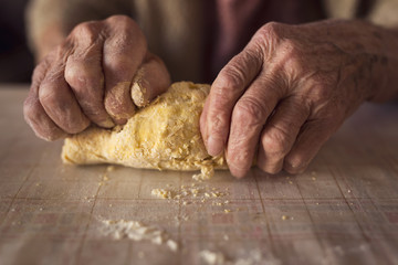 Kneading dough