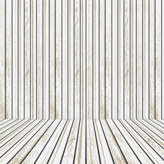 White Wooden stage for advertising