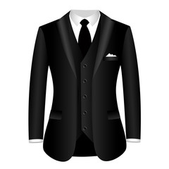Wedding men's suit, tuxedo.