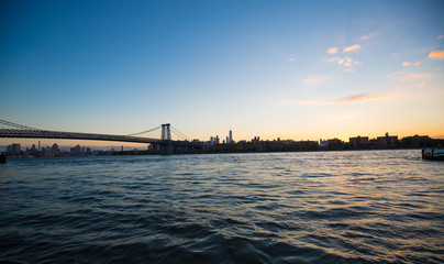 Fototapeta na wymiar Manhattan View With Water