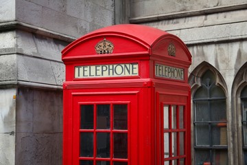 Fototapeta na wymiar London telephone