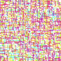 Seamless pattern in hi-tech style from thin multicolored lines. Chaotic dynamic background. Patterns for edible icing sheets for covering cakes.