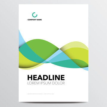 Brochure, annual report, flyer, magazine cover vector template. Modern flat corporate design.