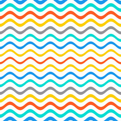 Seamless gradient wavy line pattern