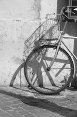 Bicycle in Piazza San Lorenzo in Lucina, Rome