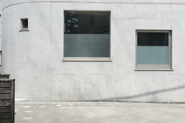 Fototapeta na wymiar Texture of a modern window on the white wall