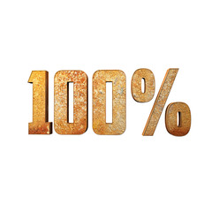 100% Metallic Rusty 3D Text - Great for use on sale, discount, ads, promos and website.