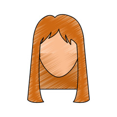 Young woman profile icon vector illustration graphic design