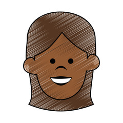 Young woman profile icon vector illustration graphic design