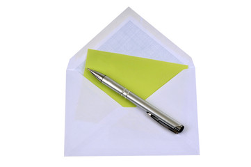 L'enveloppe et le stylo 