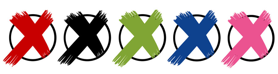 Kreuz gemacht bei einer der wahlwerbenden Parteien in Österreich