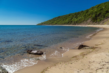 Beach and forest in Bulgarian Black Sea coast