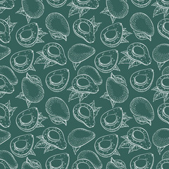 seamless green avocado