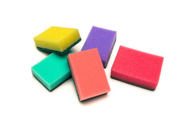 Sponges isolated.