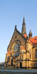 Fototapeta na wymiar katholische Pfarrgemeinde St. Franziskus Xaverius, Garnisonkirche St. Martin, Dresden Neustadt, Sachsen, Deutschland, ÖffentlicherGrund