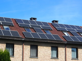 Solaranlage auf Reihenhaus