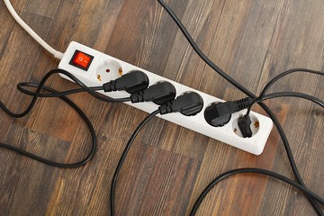 Extension block and cables