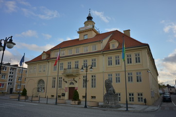Naklejka premium Ratusz w Olsztynku