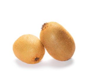 Kiwi fruits isolated on white background