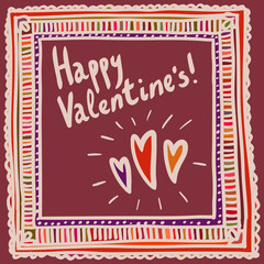 Valentine's day card 