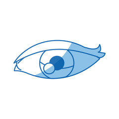 eye virtual reality 3d augmented vector illustration