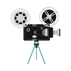 Obraz premium film projector icon image vector illustration design 