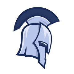 spartan helmet, greek warrior, logo element over white