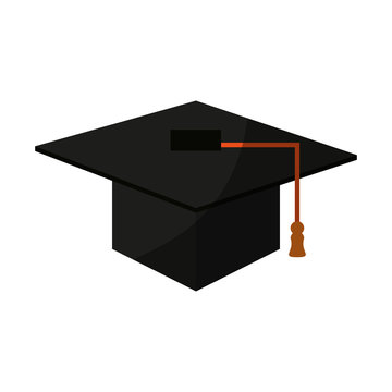graduation cap icon image vector illustration design 