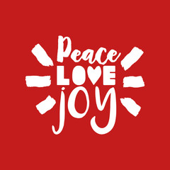 Merry christmas text quote lettering illustration