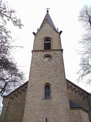 Fototapeta premium Kirchenruine der evangelisch-lutherischen-Pfarrkirche