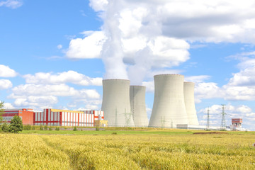 Fototapeta na wymiar Nuclear power plant Temelin, Czech Republic