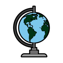 planet earth icon image vector illustration design 