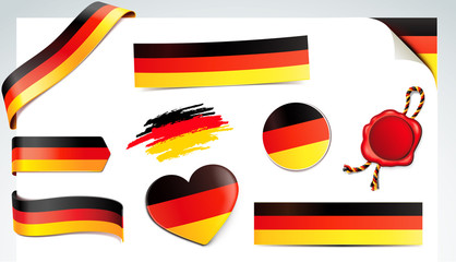 Banner Set - Deutschland Flagge - obrazy, fototapety, plakaty