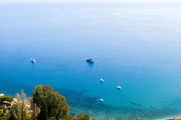 Fototapeta na wymiar Seascape with boats
