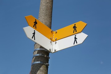 Blank Direction Signs