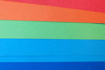 Colored paper close up