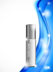 Skin moisturizer cosmetic design template