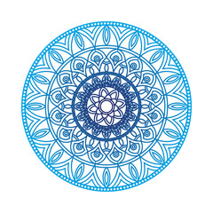 Round mandalas in vector. Abstract design element. Decorative retro ornament. Graphic template for your design