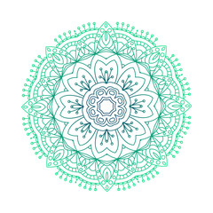 Round mandalas in vector. Abstract design element. Decorative retro ornament. Graphic template for your design
